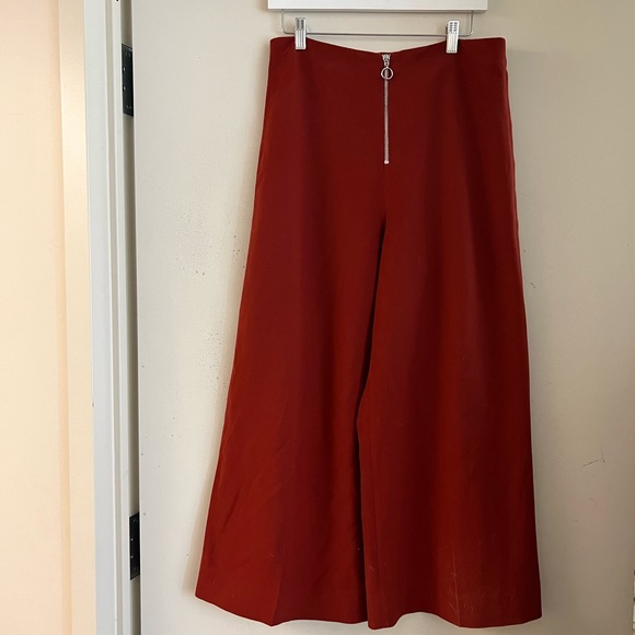 Zara Burnt Orange Culottes - Picture 3 of 4